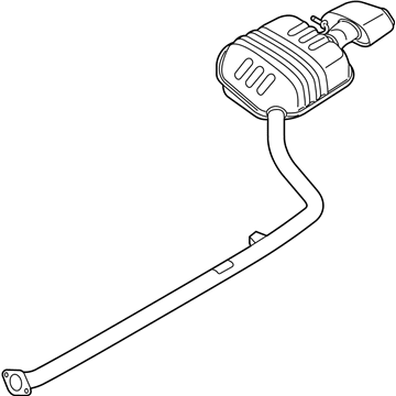 2015 Hyundai Sonata Muffler - 28710-C2700