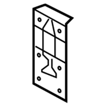 64615-2V010 Hyundai Bracket Assembly-Carrier Mounting,LH Illustration 1 of 1