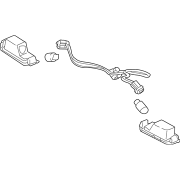 92501-G2000 Hyundai License Plate Lamp Assembly Illustration 1 of 1