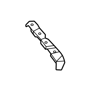 Hyundai 86651-PI000 BRACKET ASSY-RR BUMPER SIDE,LH 86651-PI000 Hyundai BRACKET ASSY-RR BUMPER SIDE,LH Illustration 1 of 1