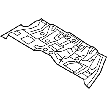 65511-D2400 Hyundai Panel Assembly-Rear Floor,FRT Illustration 1 of 1
