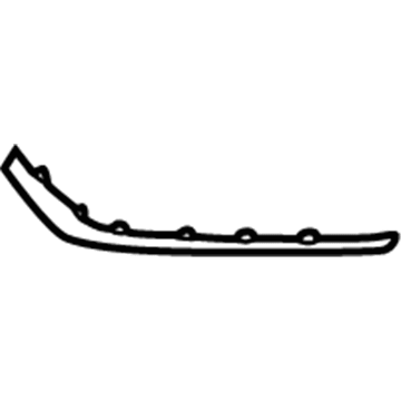 86551-C2AA0 Hyundai MOULDING Assembly-Front Bumper Lower,L Illustration 1 of 1