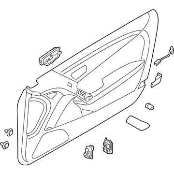 Hyundai 82308-2M830-9P Front Door Trim Panel Assembly Right Hand 82308-2M830-9P Hyundai Front Door Trim Panel Assembly Right Hand Illustration 1 of 1