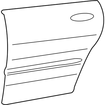 Hyundai 77121-39100 Rear Door Outer Panel Right Hand 77121-39100 Hyundai Rear Door Outer Panel Right Hand Illustration 1 of 1