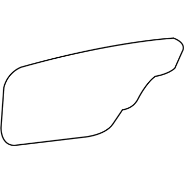 Hyundai 83392-39000 Rear Door Trim Seal Right Hand 83392-39000 Hyundai Rear Door Trim Seal Right Hand Illustration 1 of 1