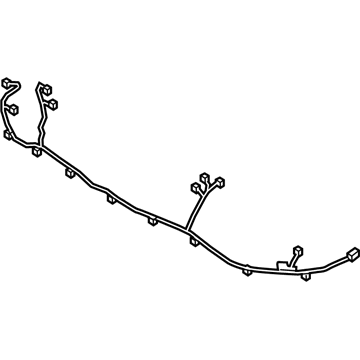 91890-D3540 Hyundai Wiring Assembly-Bumper Extension Illustration 1 of 1