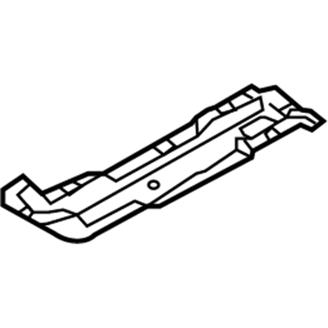 65534-G2000 Hyundai Member-Rear Floor Lower,Front Illustration 1 of 1