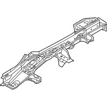 Hyundai 65720-G2000 Rear Floor Side Member Assembly Right Hand 65720-G2000 Hyundai Rear Floor Side Member Assembly Right Hand Illustration 1 of 1