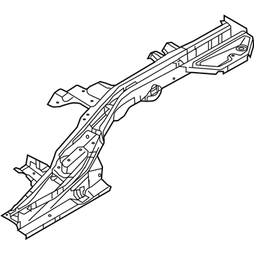 65710-G2000 Hyundai Rear Floor Side Member Assembly Left Hand Illustration 1 of 1