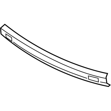 Hyundai 86631-1E050 Rear Bumper Beam 86631-1E050 Hyundai Rear Bumper Beam Illustration 1 of 1
