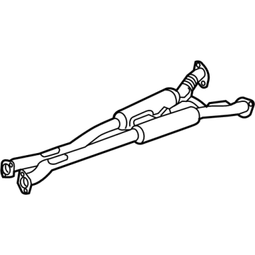 28650-D2300 Hyundai Center Muffler Assembly Illustration 1 of 1