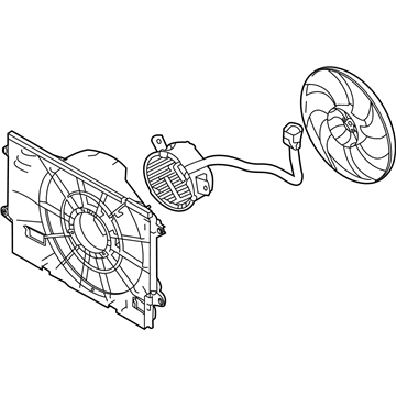 2019 Hyundai Veloster N Cooling Fan Assembly - 25380-K9600