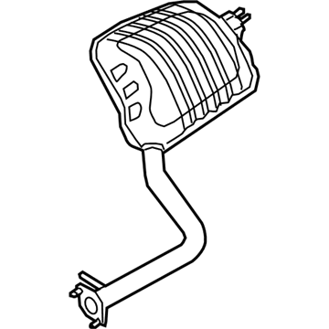 2019 Hyundai Genesis G90 Muffler - 28711-D2200