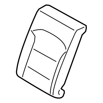 Hyundai 89350-AA210 Rear Seat Back Pad Assembly Left Hand 89350-AA210 Hyundai Rear Seat Back Pad Assembly Left Hand Illustration 1 of 1