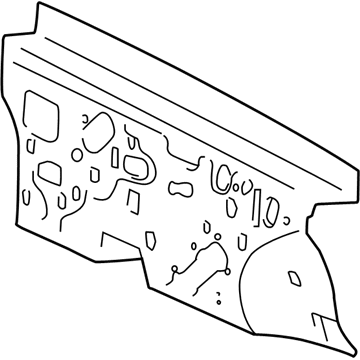 Hyundai 84124-39000 Dash Panel Insulator 84124-39000 Hyundai Dash Panel Insulator Illustration 1 of 1