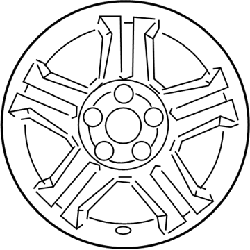 52910-2C550 Hyundai Aluminium Wheel Assembly Illustration 1 of 1