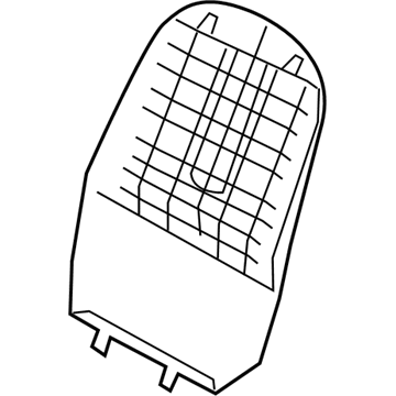 Hyundai 88391-3X000-RY Front Seat Back Cover Assembly Left Hand 88391-3X000-RY Hyundai Front Seat Back Cover Assembly Left Hand Illustration 1 of 1