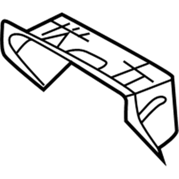 Hyundai 84540-26500-TI Glove Box Housing Cover Assembly Upper 84540-26500-TI Hyundai Glove Box Housing Cover Assembly Upper Illustration 1 of 1