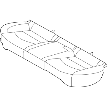 89160-G3000-PXD Hyundai Rear Seat Cushion Covering Assembly Illustration 1 of 1