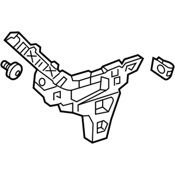 86614-C2700 Hyundai Bracket-Rear Bumper Side Mounting,RH Illustration 1 of 1