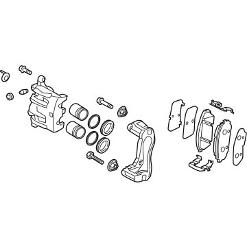Hyundai 58110-P2000 Brake Assembly-FR,LH 58110-P2000 Hyundai Brake Assembly-FR,LH Illustration 1 of 1