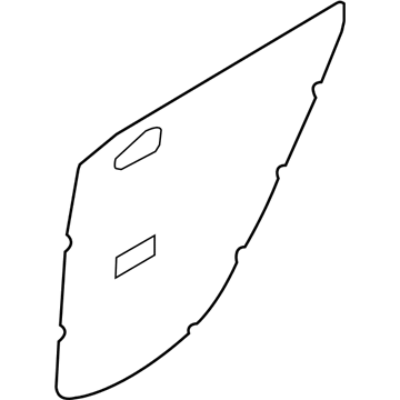 Hyundai 83392-1E010 Rear Door Trim Seal Right Hand 83392-1E010 Hyundai Rear Door Trim Seal Right Hand Illustration 1 of 1