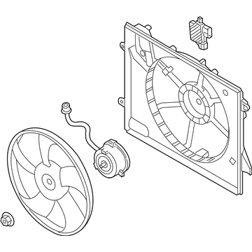Hyundai Sonata Cooling Fan Assembly - 25380-C2500