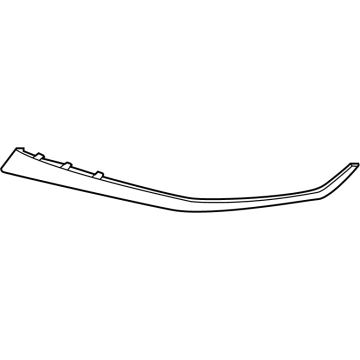 863A8-GI000 Hyundai PIECE-RADIATOR GRILLE,RH Illustration 1 of 1