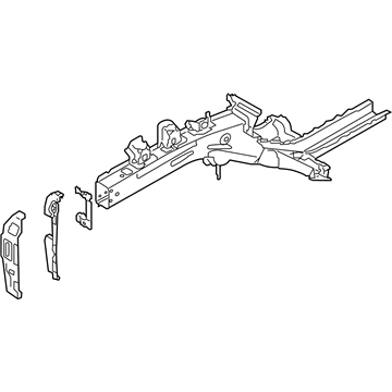 Hyundai 64606-1R300 Front Side Member Assembly Right Hand 64606-1R300 Hyundai Front Side Member Assembly Right Hand Illustration 1 of 1