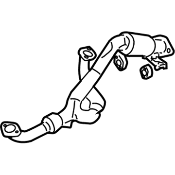 2009 Hyundai Santa Fe Exhaust Pipe - 28610-0W350