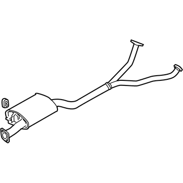 Hyundai 28650-2B150 Center Muffler Assembly 28650-2B150 Hyundai Center Muffler Assembly Illustration 1 of 1