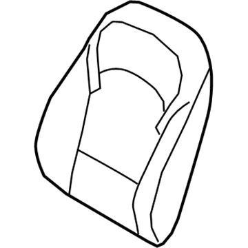 Hyundai 88450-F2710 Front Seat Back Pad Assembly Right Hand 88450-F2710 Hyundai Front Seat Back Pad Assembly Right Hand Illustration 1 of 1