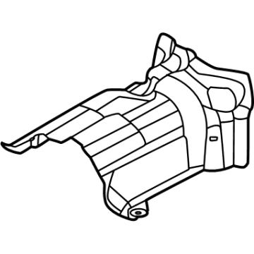 Hyundai 31220-P0000 Fuel Tank Heat Protector 31220-P0000 Hyundai Fuel Tank Heat Protector Illustration 1 of 1
