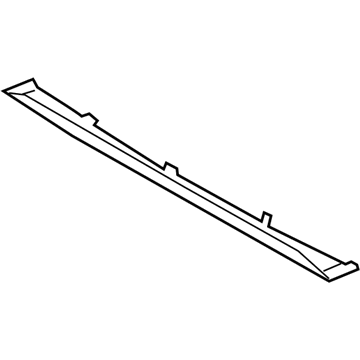 Hyundai 86670-K4000 Rear Bumper Skid Plate 86670-K4000 Hyundai Rear Bumper Skid Plate Illustration 1 of 1