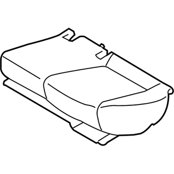 Hyundai 89100-1E160-MWL Rear Seat Cushion Assembly Left Hand 89100-1E160-MWL Hyundai Rear Seat Cushion Assembly Left Hand Illustration 1 of 1