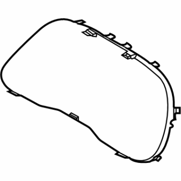 Hyundai 94360-L1000 Front Acryl Lens 94360-L1000 Hyundai Front Acryl Lens Illustration 1 of 1