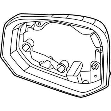 Hyundai 87615-P6000 Outside Rear View Mirror Housing Cover 87615-P6000 Hyundai Outside Rear View Mirror Housing Cover Illustration 1 of 1