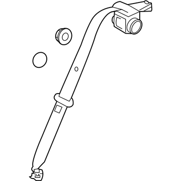 89820-2M500-9P Hyundai Rear Right Seat Belt Assembly Illustration 1 of 1