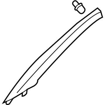 85820-4Z100-VYN Hyundai Front Pillar Trim Assembly Right Hand Illustration 1 of 1