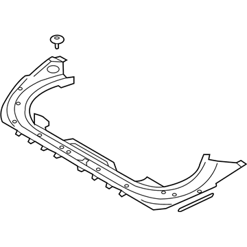 Hyundai 86361-D2000 Cover Assembly-Radiator Grille Upper 86361-D2000 Hyundai Cover Assembly-Radiator Grille Upper Illustration 1 of 1