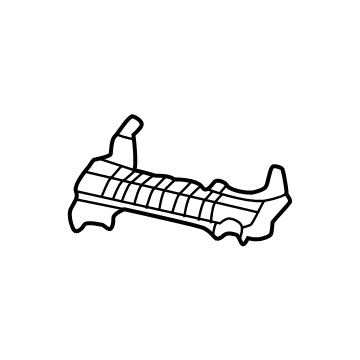86655-K4AA0 Hyundai Bracket-RR BPR MTG REINF,LH Illustration 1 of 1