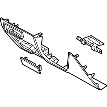 Hyundai 84750-BE010-NNB Lower Crash Pad Panel Assembly Left Hand 84750-BE010-NNB Hyundai Lower Crash Pad Panel Assembly Left Hand Illustration 1 of 1