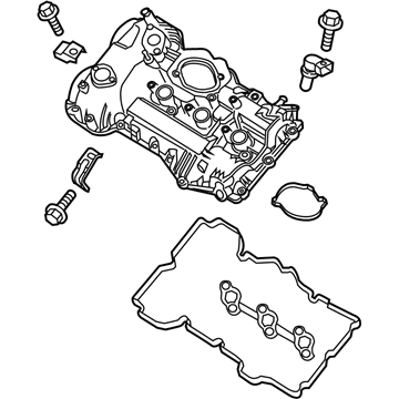 22410-3LFA0 Hyundai Rocker Cover Assembly Left Hand Illustration 1 of 1