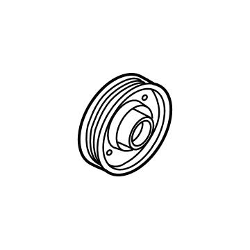 97643-J9200 Hyundai Air Conditioning Compressor Pulley Assembly Illustration 1 of 1
