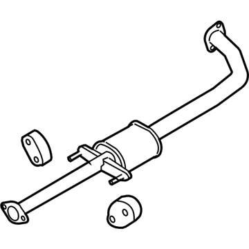 28650-2H300 Hyundai Center Exhaust Pipe Illustration 1 of 1