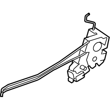 81420-1E020 Hyundai Latch & Actuator Assembly-Rear Door,RH Illustration 1 of 1