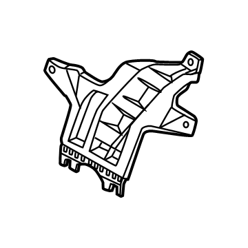 Hyundai 84724-N9AA0 BRKT ASSY-CLUSTER SUPPORT 84724-N9AA0 Hyundai BRKT ASSY-CLUSTER SUPPORT Illustration 1 of 1