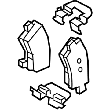 58302-G3A30 Hyundai Rear Disc Brake Pad Kit Illustration 1 of 1