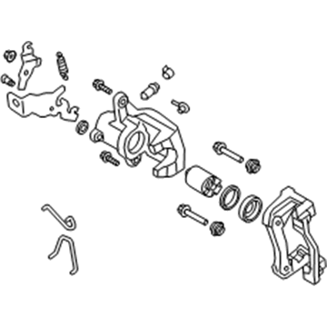 58310-G3A30 Hyundai Rear Brake Caliper Kit Left Hand Illustration 1 of 1