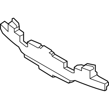 86620-3Y000 Hyundai Rear Bumper Energy Absorber Illustration 1 of 1